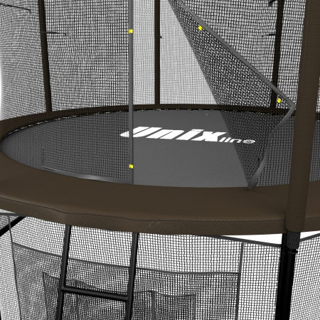 Батут UNIX line 8 ft Black&Brown (inside)
