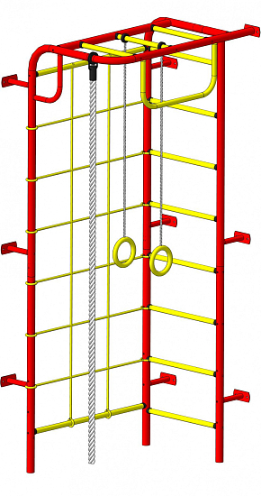 Детский спортивный комплекс ДСК "Пионер-С108" красный-желтый