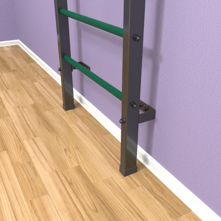 картинка Шведская стенка «LittleSport» Graphite Long зеленые ступени от магазина Лазалка