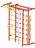 Детский спортивный комплекс ДСК "Пионер-С5С"(пристеночный) красный-желтый