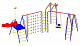 картинка Детский спортивный комплекс для дачи Пионер "Орбита-плюс" (ЦК2) с горкой от магазина Лазалка