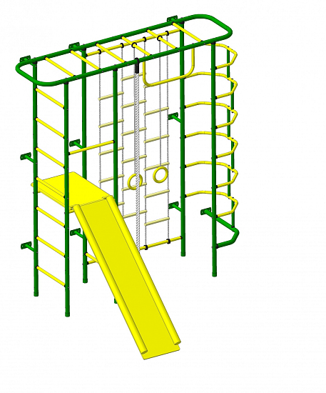 Детский спортивный комплекс ДСК "Пионер-С7Л" зеленый-желтый