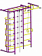 Детский спортивный комплекс ДСК "Пионер-С5С"(пристеночный) пурпурный-желтый