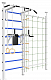 картинка Шведская стенка Sv Sport враспор ТстБДК (высота 275-295 см)  760 от магазина Лазалка