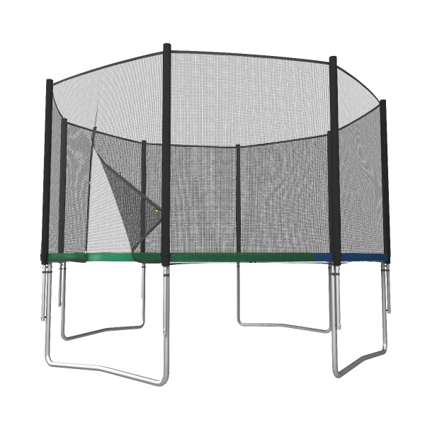 Батут с сеткой UNIX line Simple 8 ft (240 см) Color (Внешняя сеть)