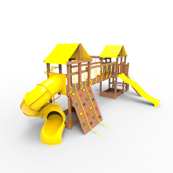 Детская площадка Пикник «Оптимус» Кракен с винтовой трубой