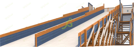 Зимняя горка IgraGrad Snow Fox, скат 18 м мод.3