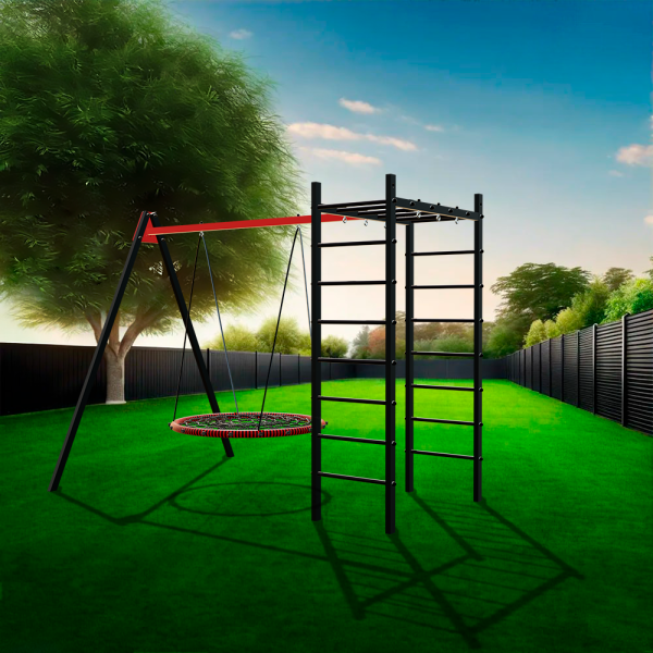 картинка Уличный спортивно-игровой комплекс Sv Sport У3003.1В1 (Гнездо 100см/Подвесы на втулке) от магазина Лазалка