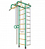 Детский спортивный комплекс ДСК "Пионер А" Т-образный (2,9-3,4м.) зеленый-желтый
