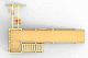 Детская площадка - деревянная горка Пикник "Зима №3" с рукоходом