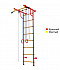 Детский спортивный комплекс ДСК "Пионер-с2н" (усиленый)(пристеночный) красный-желтый