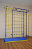 Детский спортивный комплекс ДСК "Пионер-С5С"(пристеночный) синий-желтый
