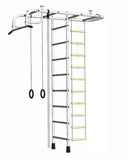 Детский спортивный комплекс ДСК "Пионер" Т-образный белый-серый (2,9-3,4м.)