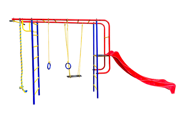 картинка Детский спортивный комплекс для дачи Пионер " Лето " с горкой 1,7 м. от магазина Лазалка