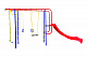 картинка Детский спортивный комплекс для дачи Пионер " Лето " с горкой 1,7 м. от магазина Лазалка