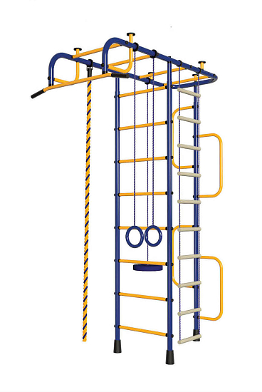 Детский спортивный комплекс ДСК "Пионер-3" 3-х опорный синий-желтый