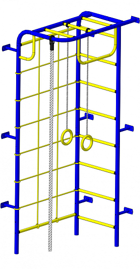 Детский спортивный комплекс ДСК "Пионер-С108" синий-желтый