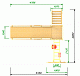 Детская площадка - деревянная горка  Пикник "Зима №2" с рукоходом
