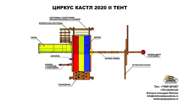 Циркус Кастл 2020 II Тент  (Circus Castle II 2020 RYB)