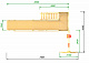 Детская площадка - деревянная горка Пикник "Зима №3" с качельной балкой