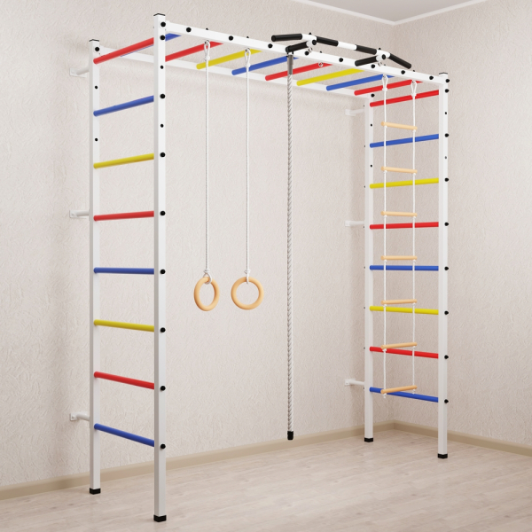 Спортивный комплекс Sv Sport П 401 (Турник/Канат/Кольца/Лестница)