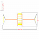 картинка УДСК-5.2 "Тарзан-К2" с двумя доп. секцией "Качели" оранжевый/серый от магазина Лазалка